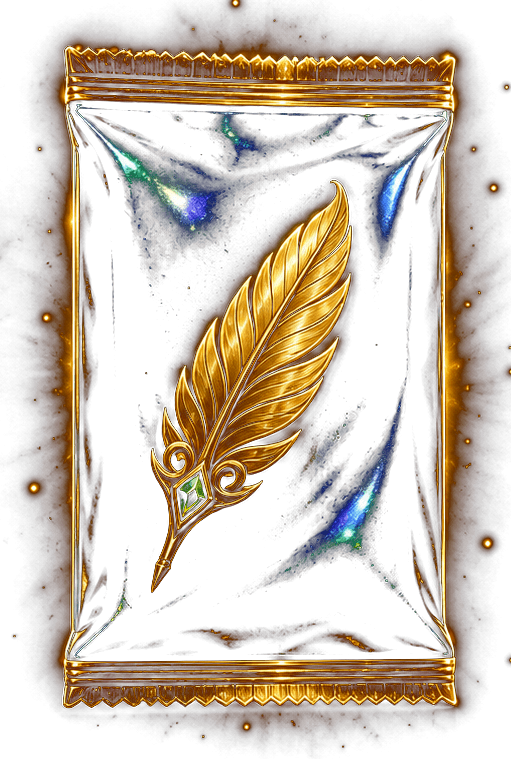 Sealed golden reward pack